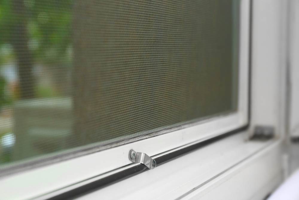 An image of an insect screen for a window